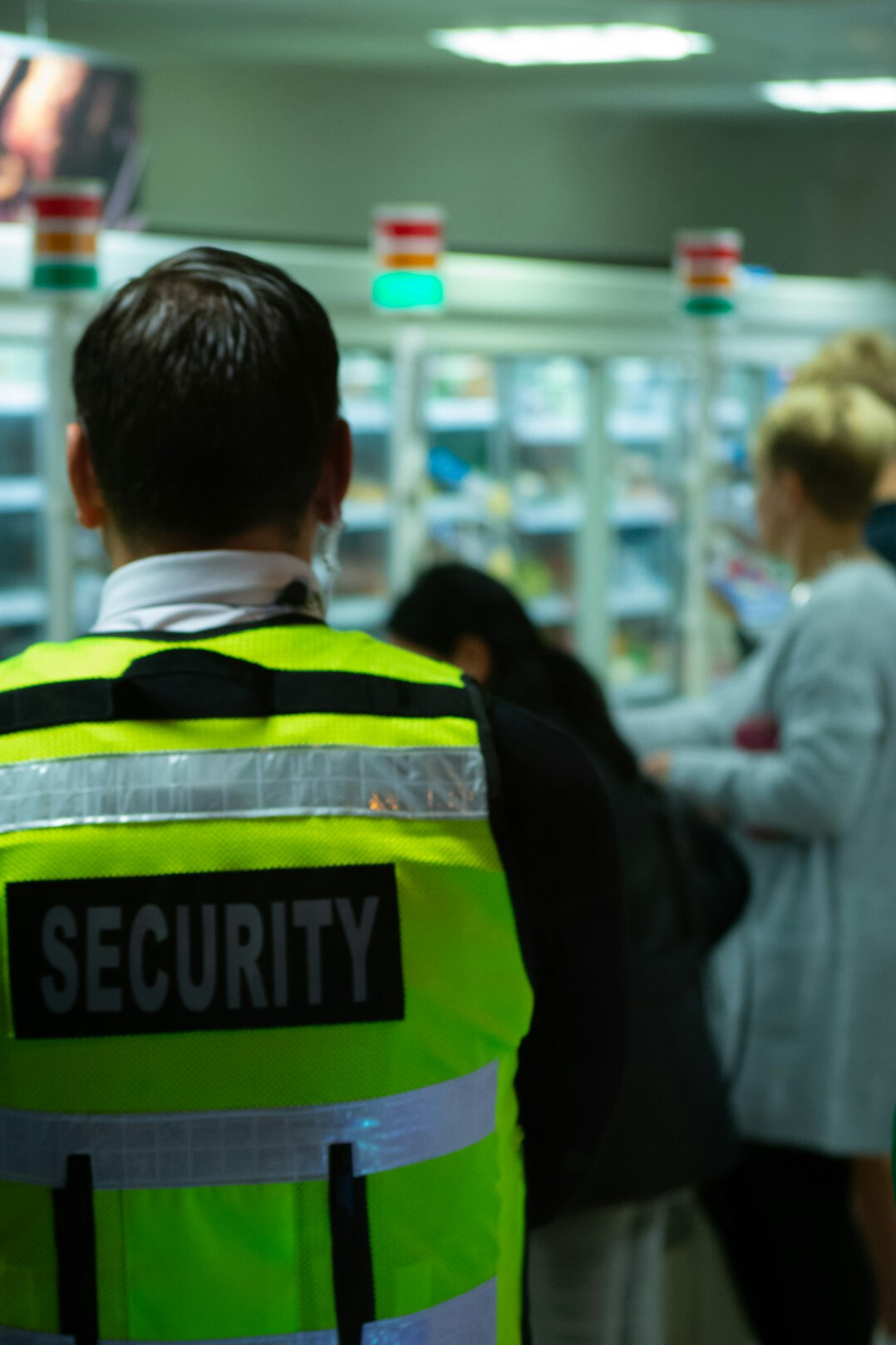 caught shoplifter with security